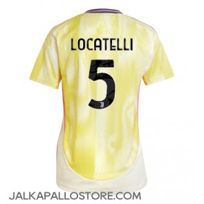 Juventus Manuel Locatelli #5 Vieraspaita Naisten 2024-25 Lyhythihainen